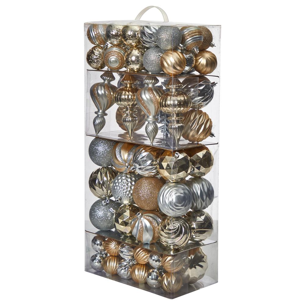 Holiday Deluxe Shatterproof, 81 Count Christmas Tree Ornament Box Set. Picture 4