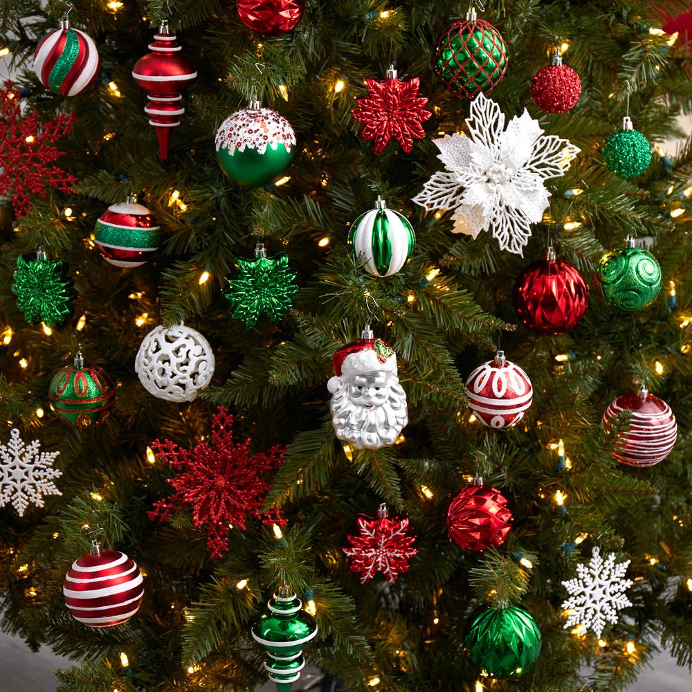 Holiday Deluxe Shatterproof, 70 Count Christmas Tree Ornament Box Set. Picture 5