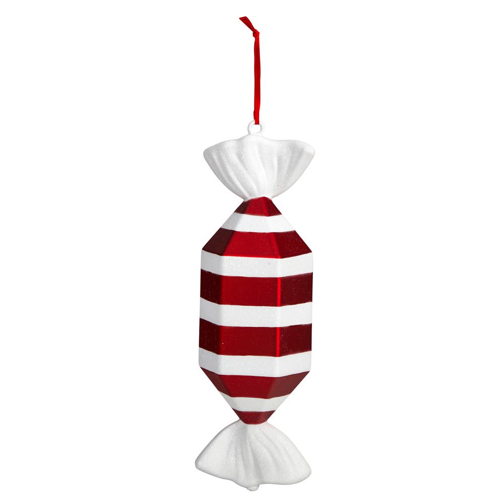 Jumbo Assorted Candy Holiday Christmas Deluxe Shatterproof Ornament Set of 4. Picture 6