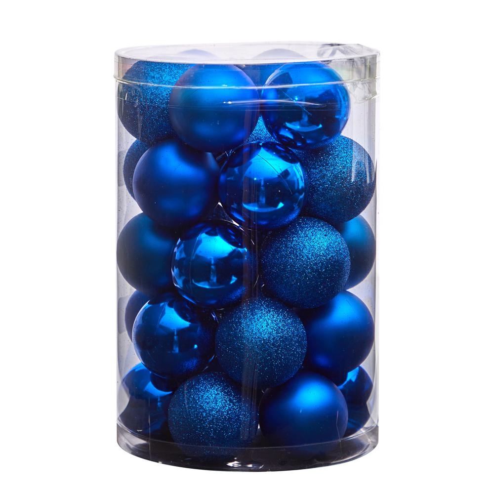 Holiday Christmas 30 Count 2.5in. Shatterproof Ornament Set. Picture 3
