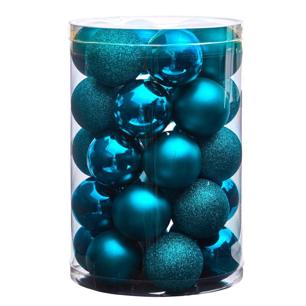 Holiday Christmas 30 Count 2.5in. Shatterproof Ornament Set. Picture 3
