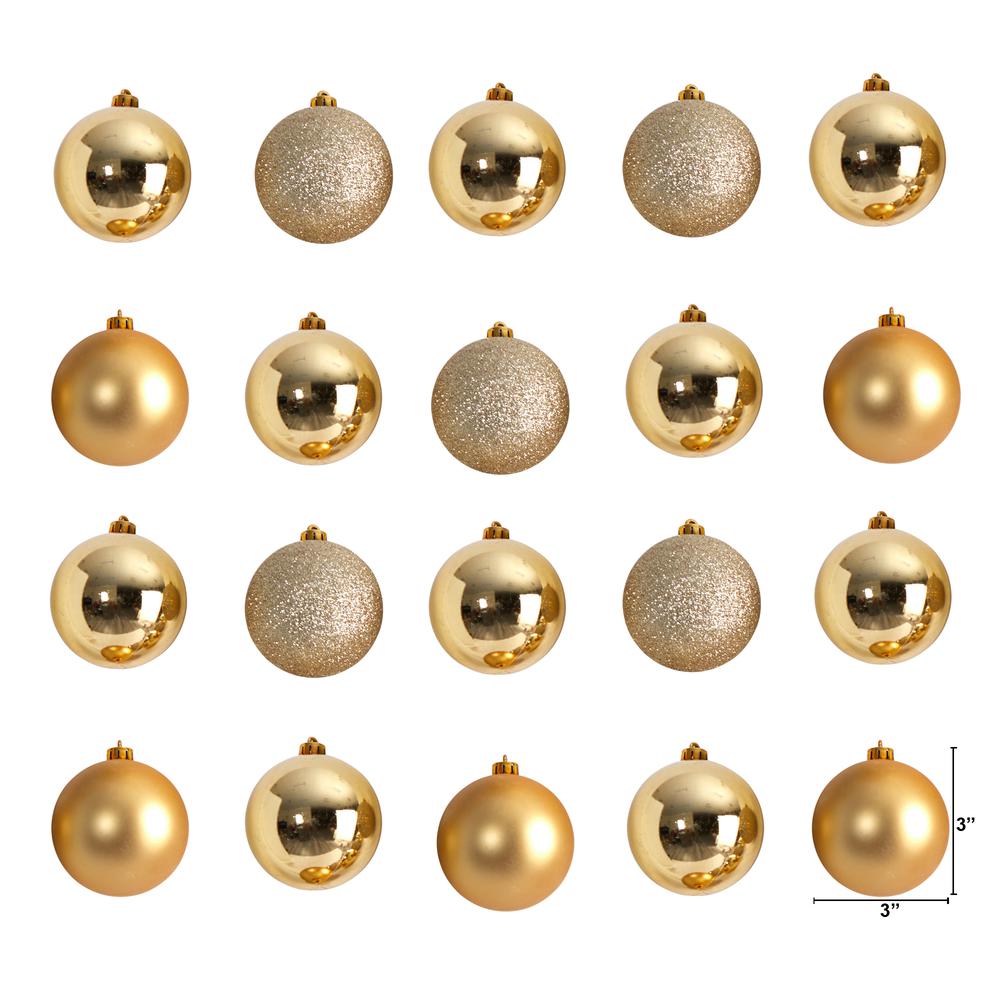 Holiday Christmas 20 Count 3in. Shatterproof Ornament Set. Picture 2