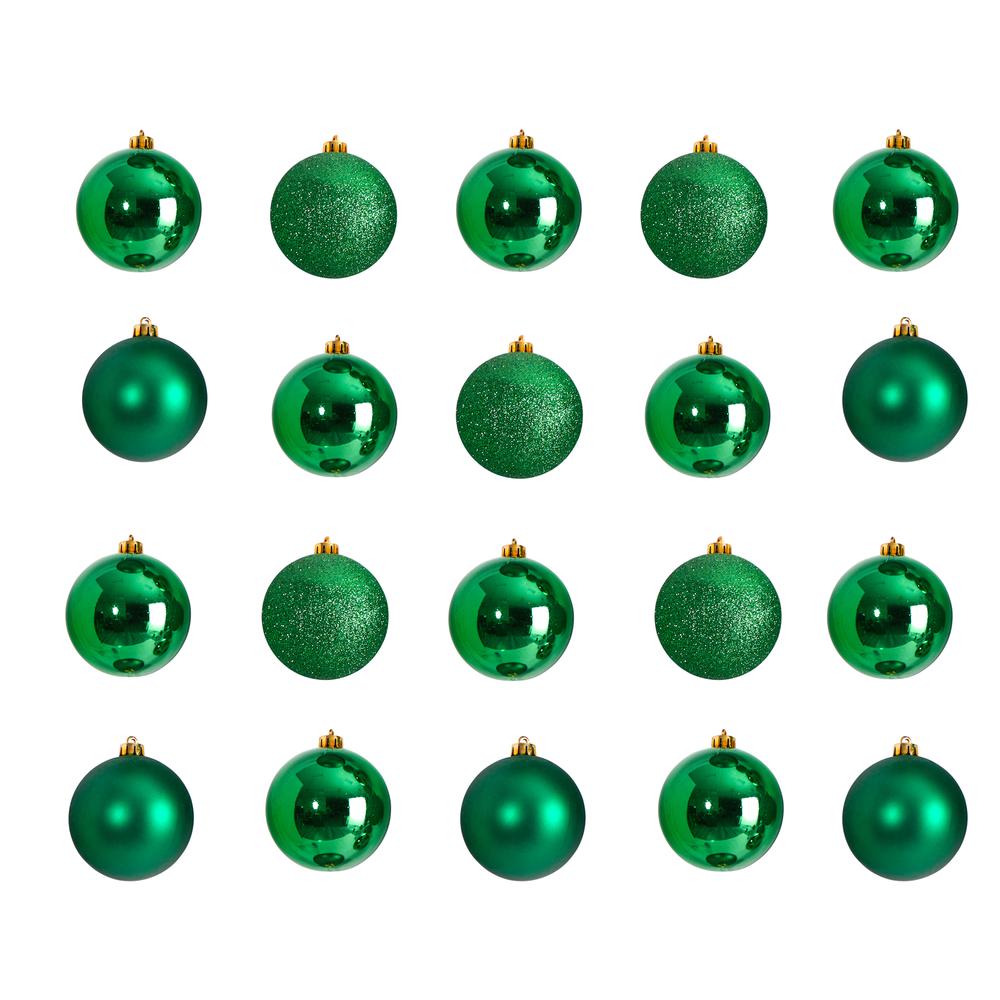 Holiday Christmas 20 Count 3in. Shatterproof Ornament Set. Picture 1