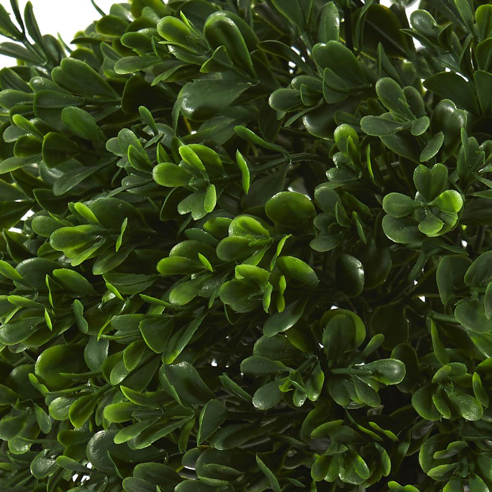 10in. Boxwood Topiary Artificial Plant UV Resistant (Indoor/Outdoor). Picture 4