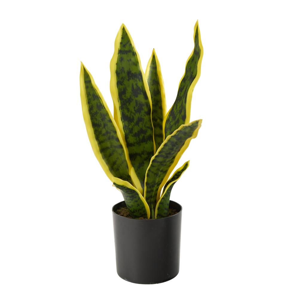 14in. Sansevieria Artificial Plant. Picture 1