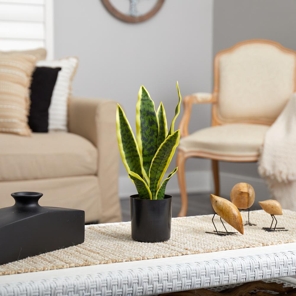 14in. Sansevieria Artificial Plant. Picture 4
