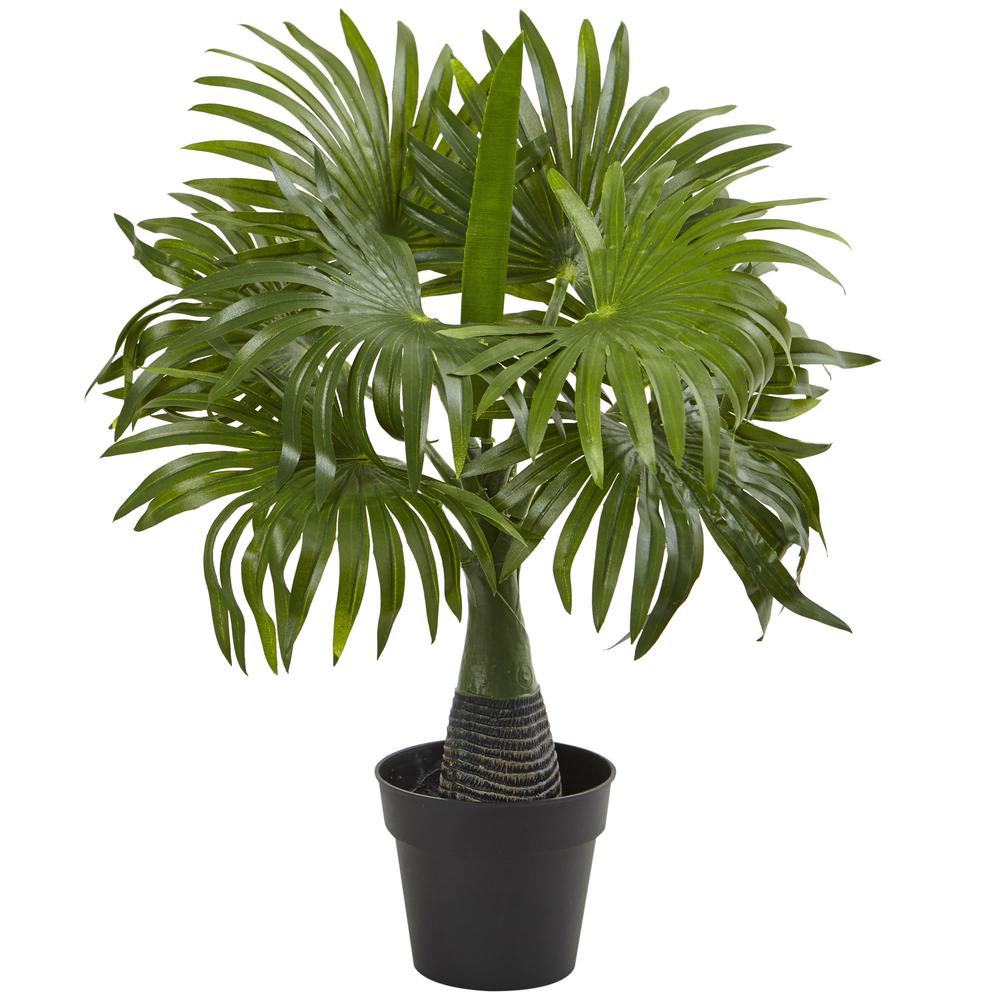 16in. Mini Fountain Palm Artificial Plant. Picture 1