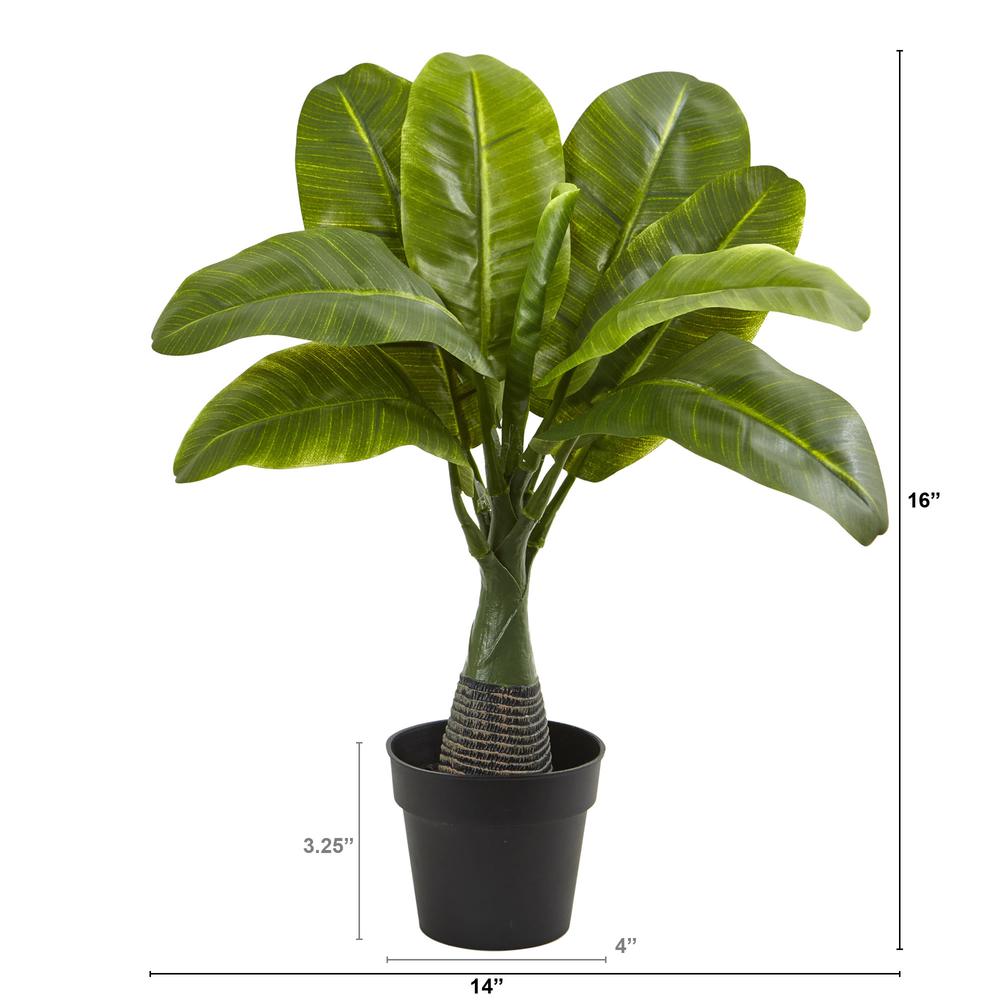 16in. Mini Banana Artificial Plant. Picture 2