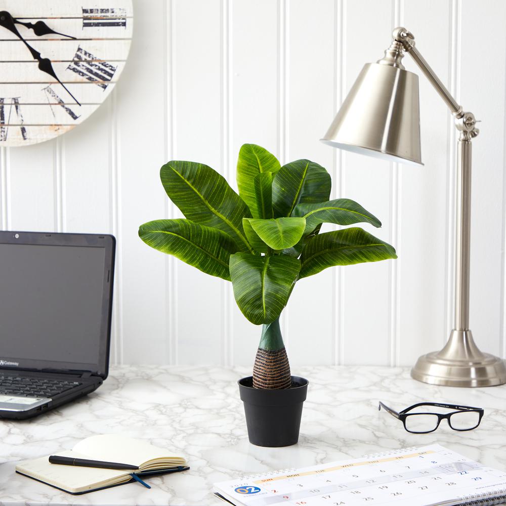 16in. Mini Banana Artificial Plant. Picture 3