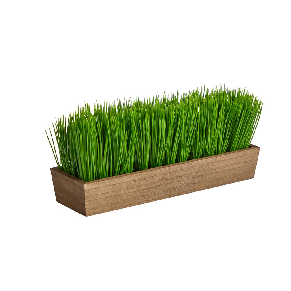 12in. Grass Artificial Plant in Decorative Planter. Picture 5