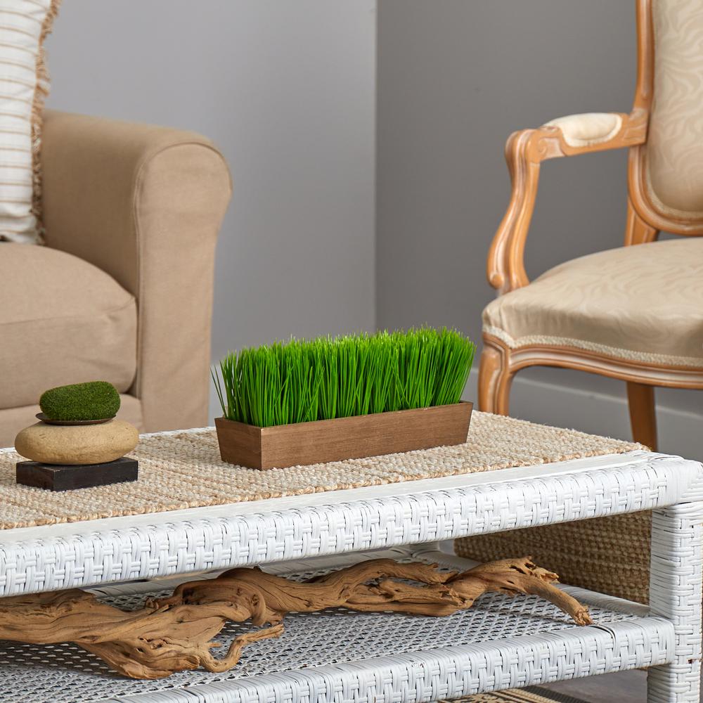 12in. Grass Artificial Plant in Decorative Planter. Picture 4
