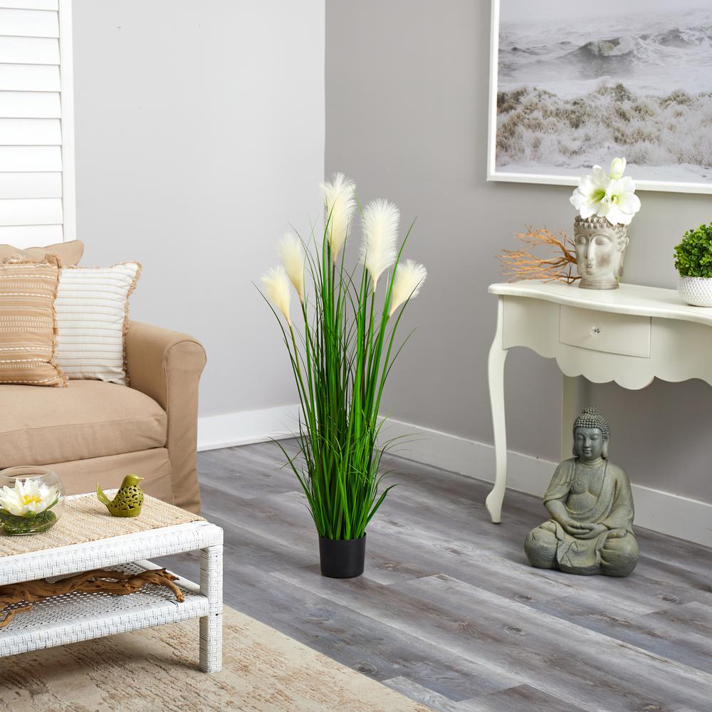 4’ Plum Grass Artificial Plant. Picture 3