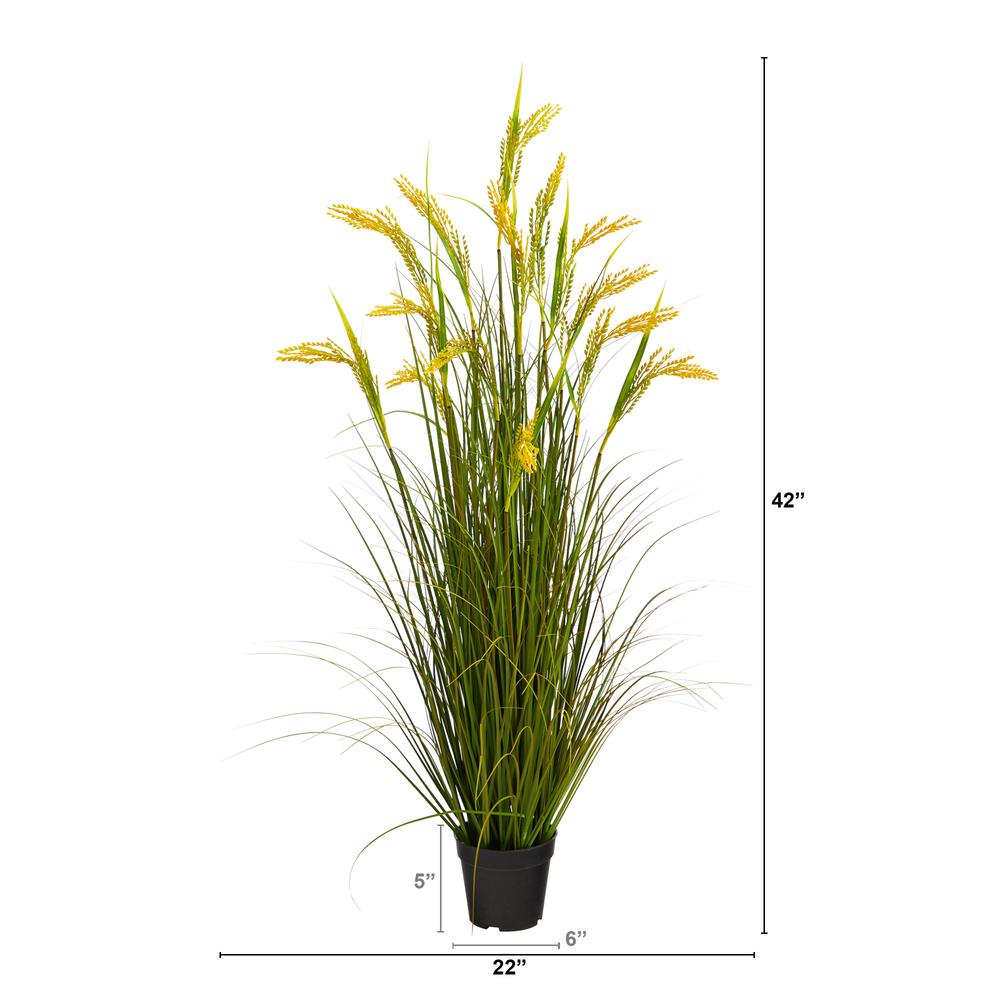 3.5ft. Wheat Grain Artificial Plant. Picture 2