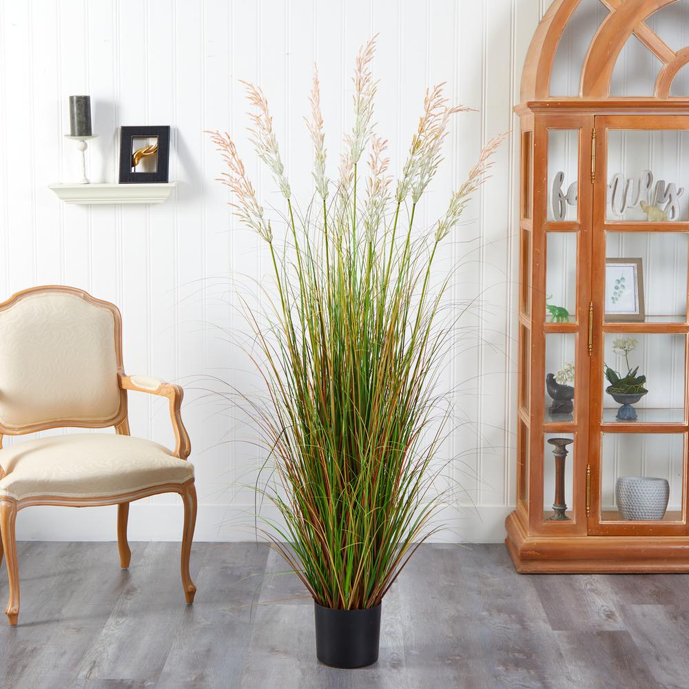 5.5ft. Plume Grass Artificial Plant. Picture 3