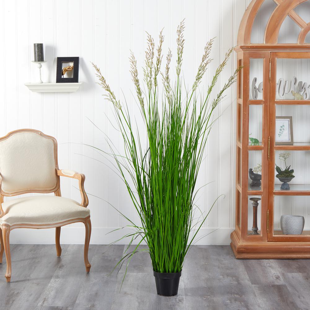 5.5’ Plum Grass Artificial Plant. Picture 3