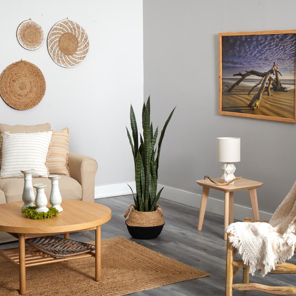 Sansevieria Artificial Plant in Boho Chic Handmade Cotton. Picture 4