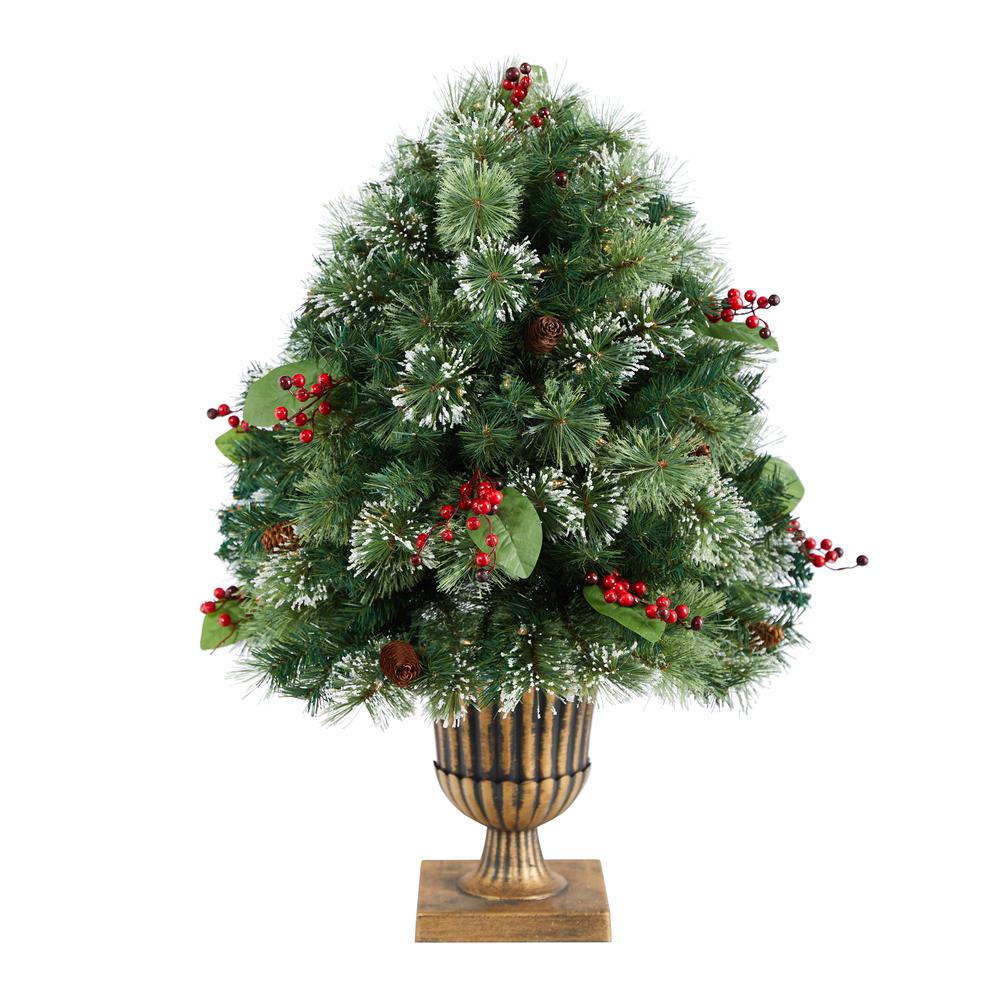 3ft. Holiday Pre-Lit Snow Tip Greenery. Picture 3