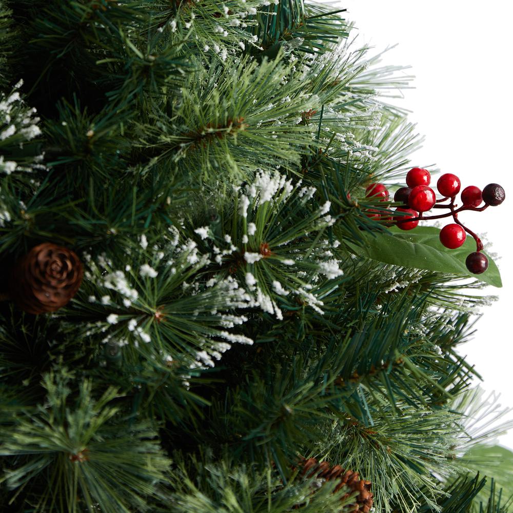 3ft. Holiday Pre-Lit Snow Tip Greenery. Picture 6