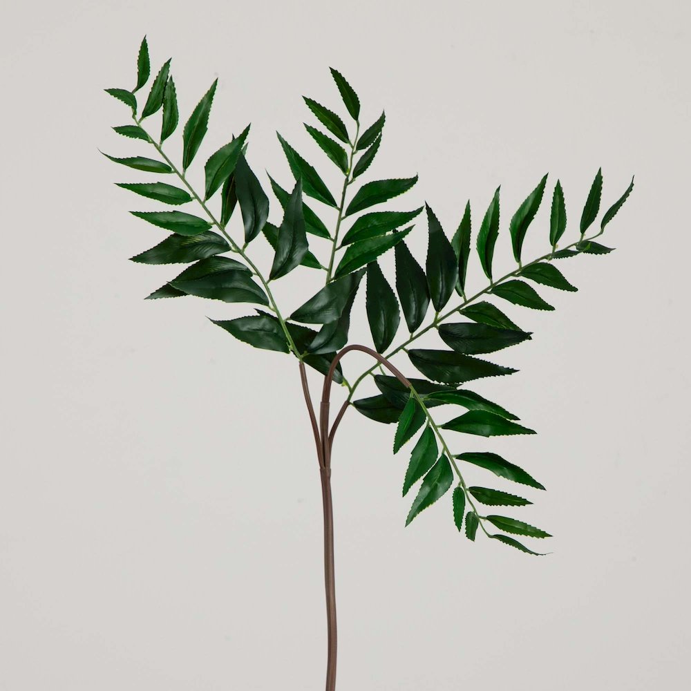 38in. Artificial Palmate Fern Stems, Set of 3. Picture 8