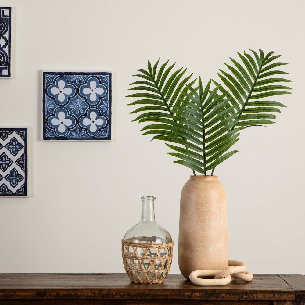 33in. Artificial Palm Frond Stems, Set of 3. Picture 9