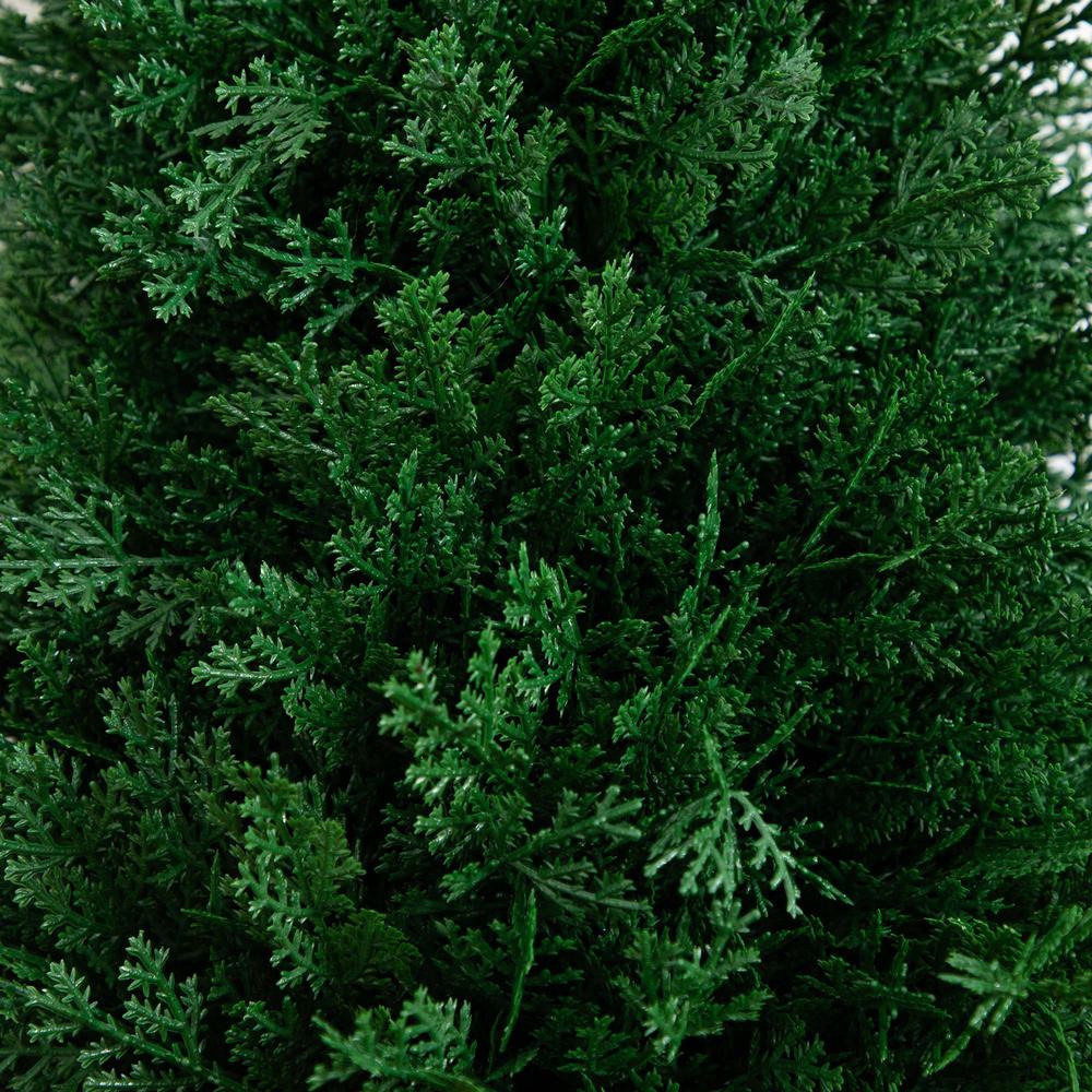 Artificial Cedar Plant with Integrated Ground Stake (Indoor/Outdoor) - Set of 2. Picture 2