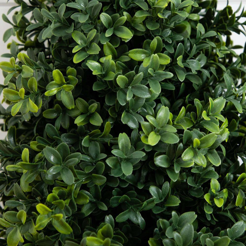 Boxwood Plant with Integrated Ground Stake (Indoor/Outdoor) - Set of 2. Picture 2