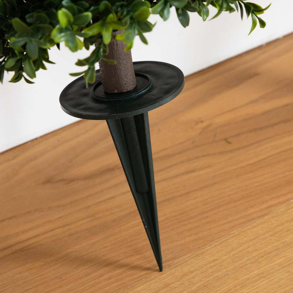 Boxwood Plant with Integrated Ground Stake (Indoor/Outdoor) - Set of 2. Picture 3