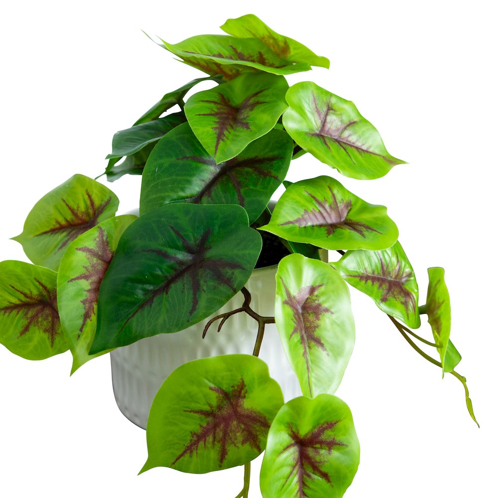 8in. Artificial Mixed Greens in Ceramic Planter- Set of 3. Picture 3