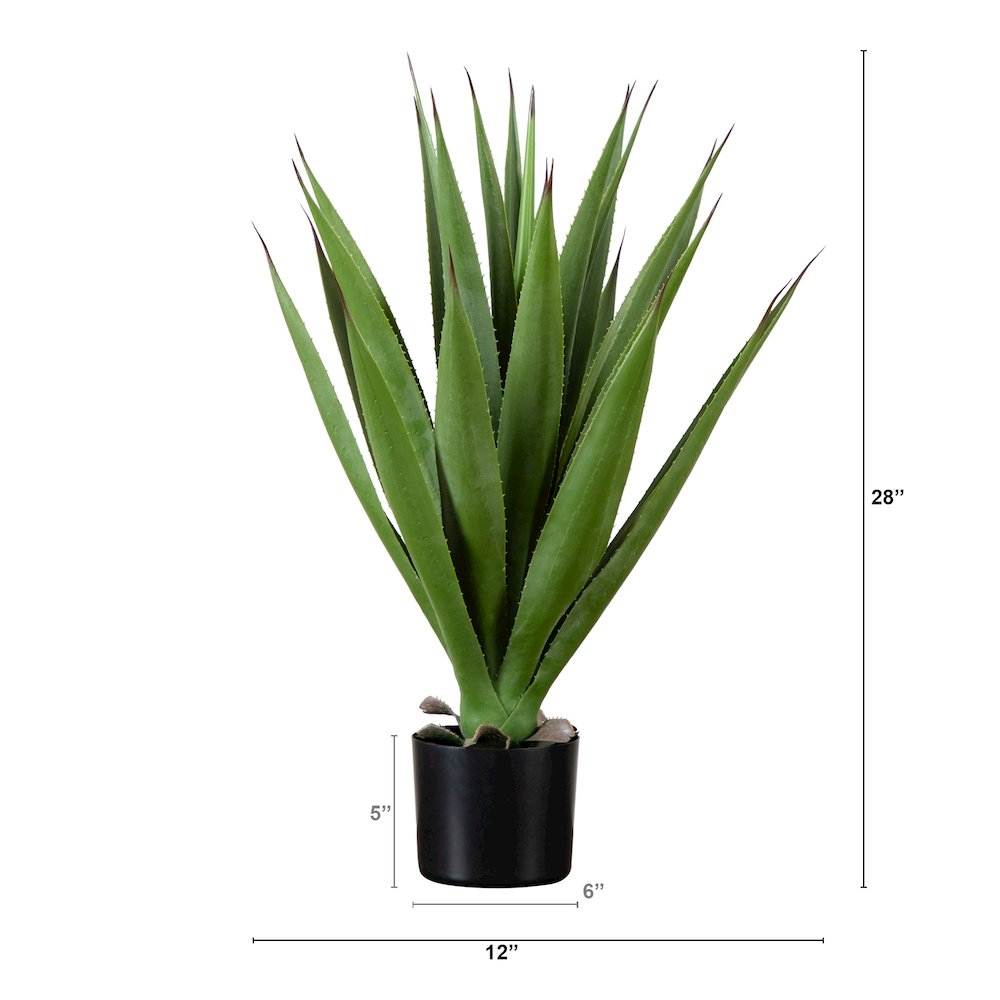 28in. Artificial Agave Plant. Picture 1