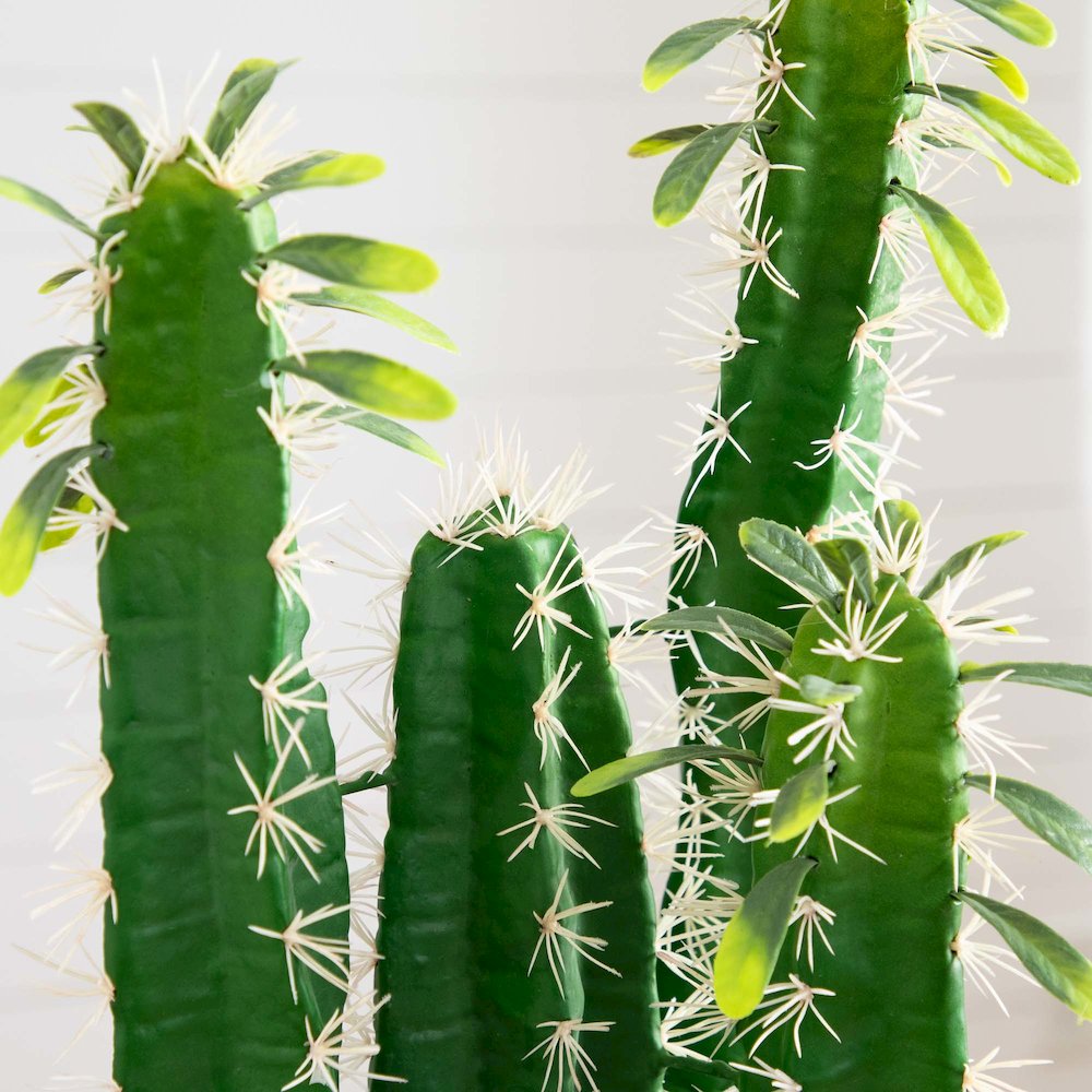28in. Artificial Cactus in Terracotta Planter. Picture 4