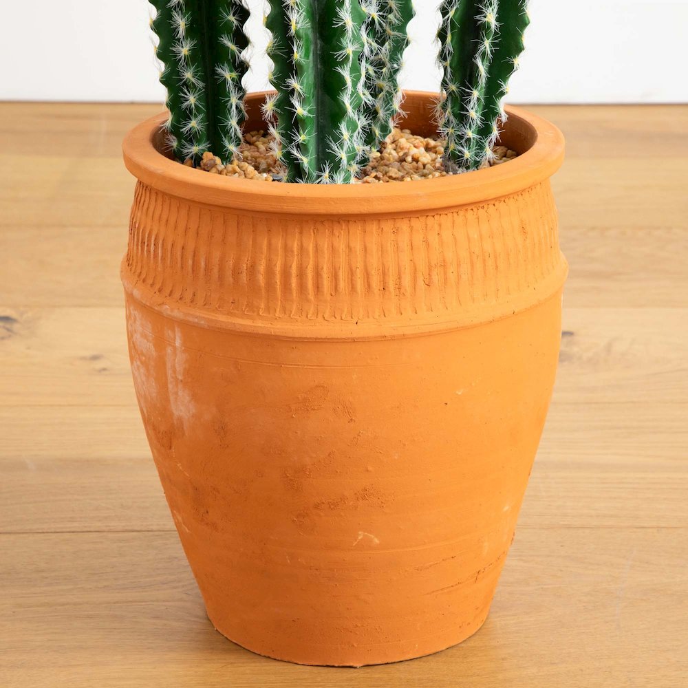 41in. Artificial Cactus in Terracotta Planter. Picture 7