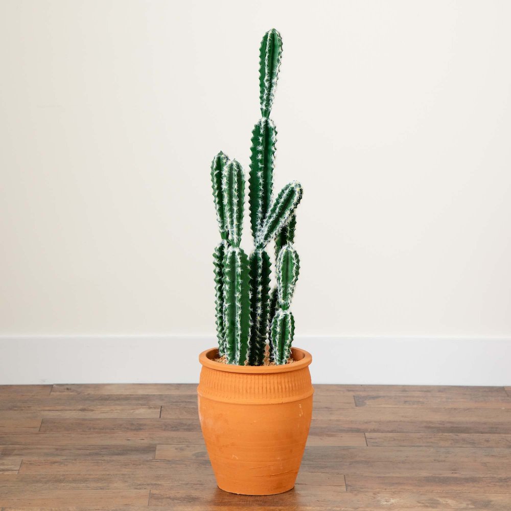 41in. Artificial Cactus in Terracotta Planter. Picture 4