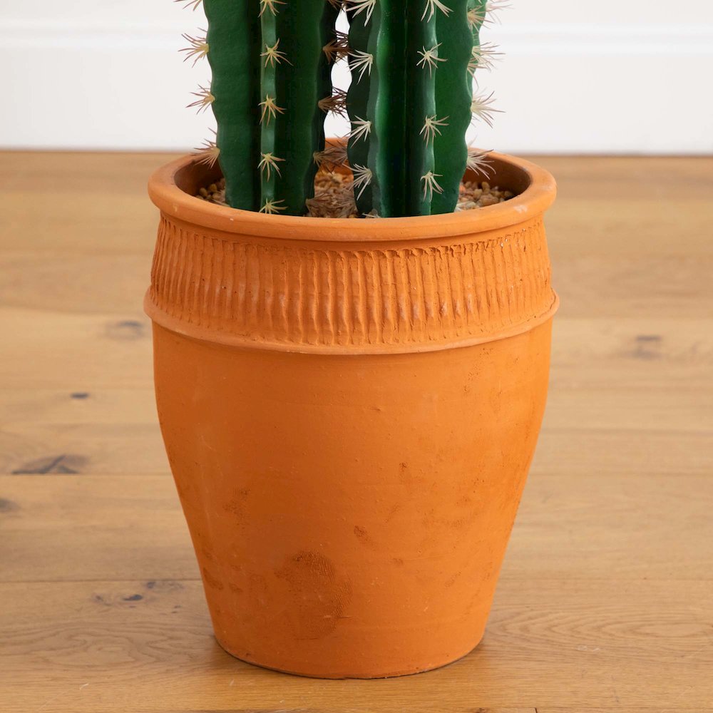5ft. Artificial Cactus in Terracotta Planter. Picture 2