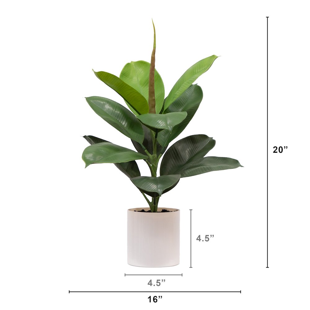 20in. Artificial Fiddle Leaf Fig Plant. Picture 7
