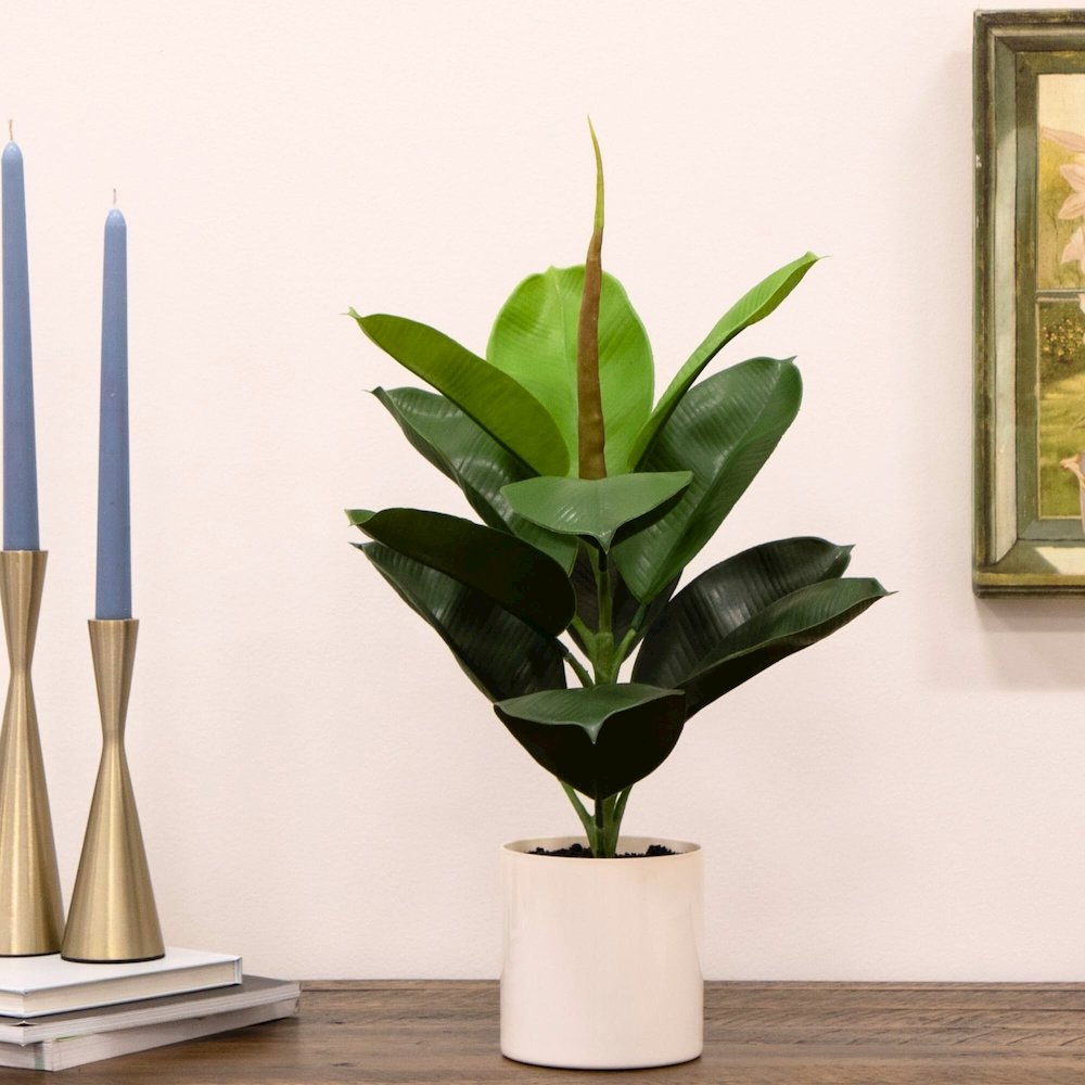 20in. Artificial Fiddle Leaf Fig Plant. Picture 4