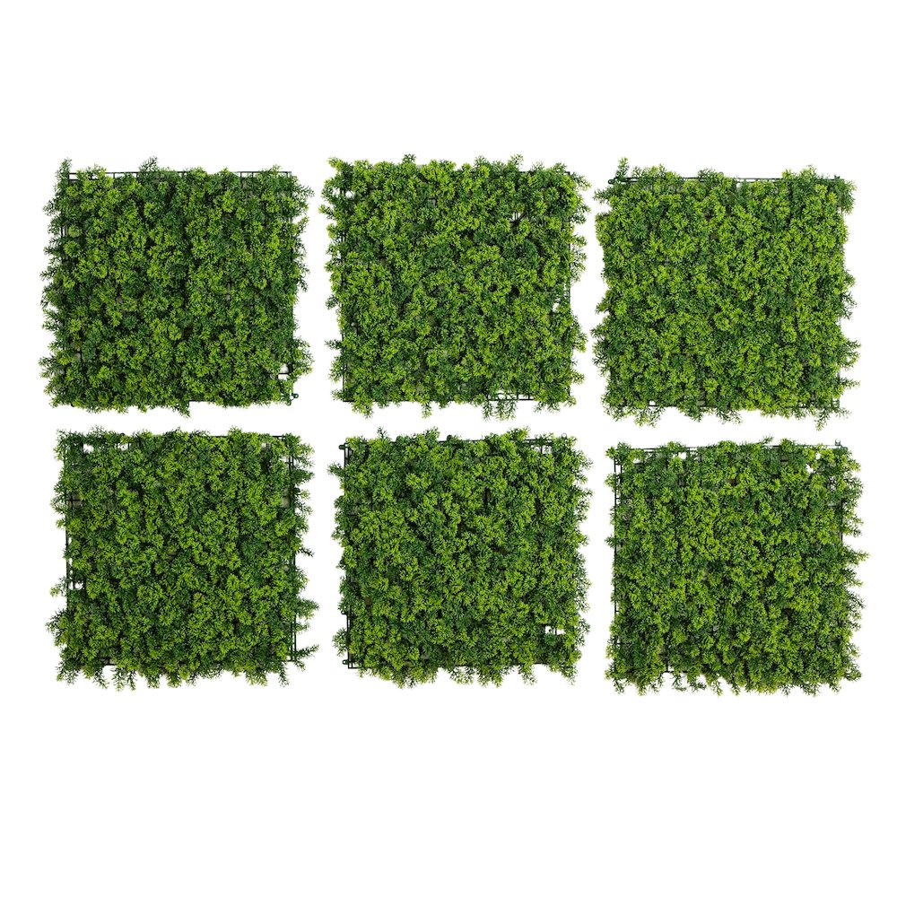 UV Resistant Irish Green Meadow Artificial Living Wall Panels - Set of 6. Picture 1