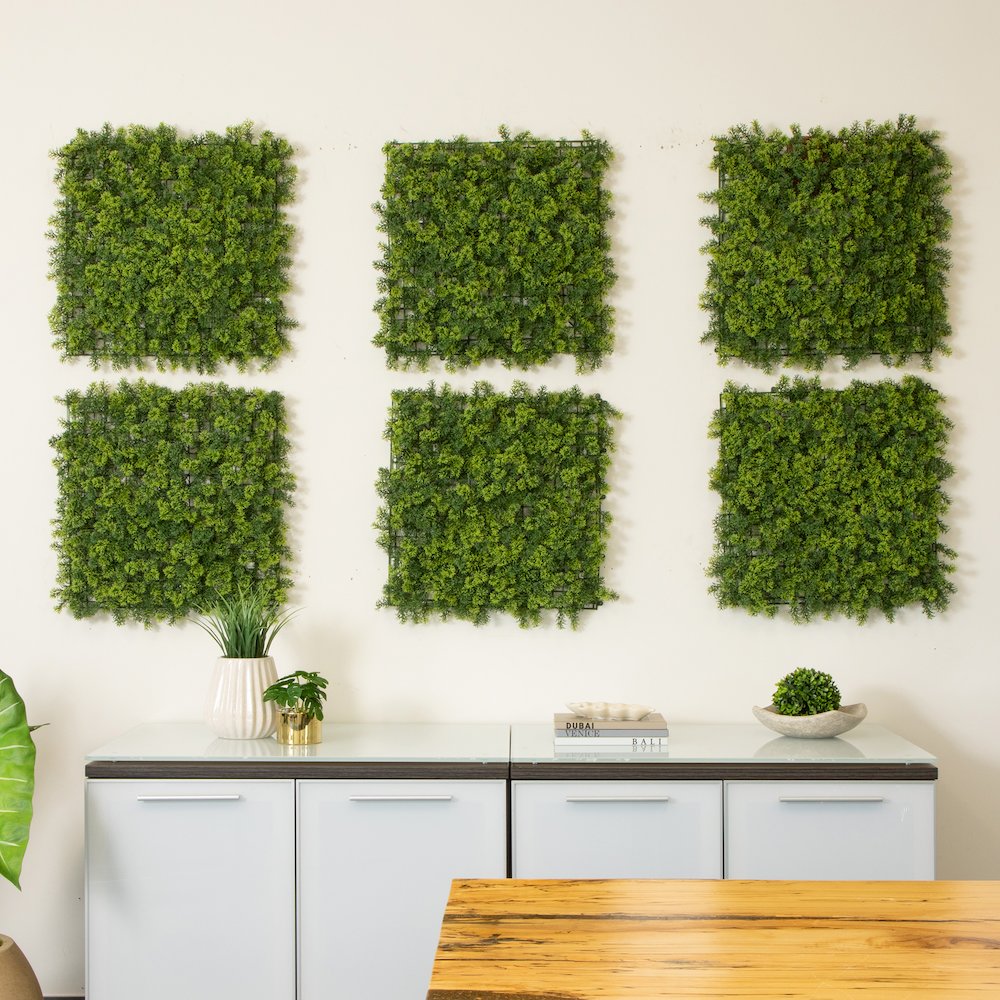 UV Resistant Irish Green Meadow Artificial Living Wall Panels - Set of 6. Picture 10
