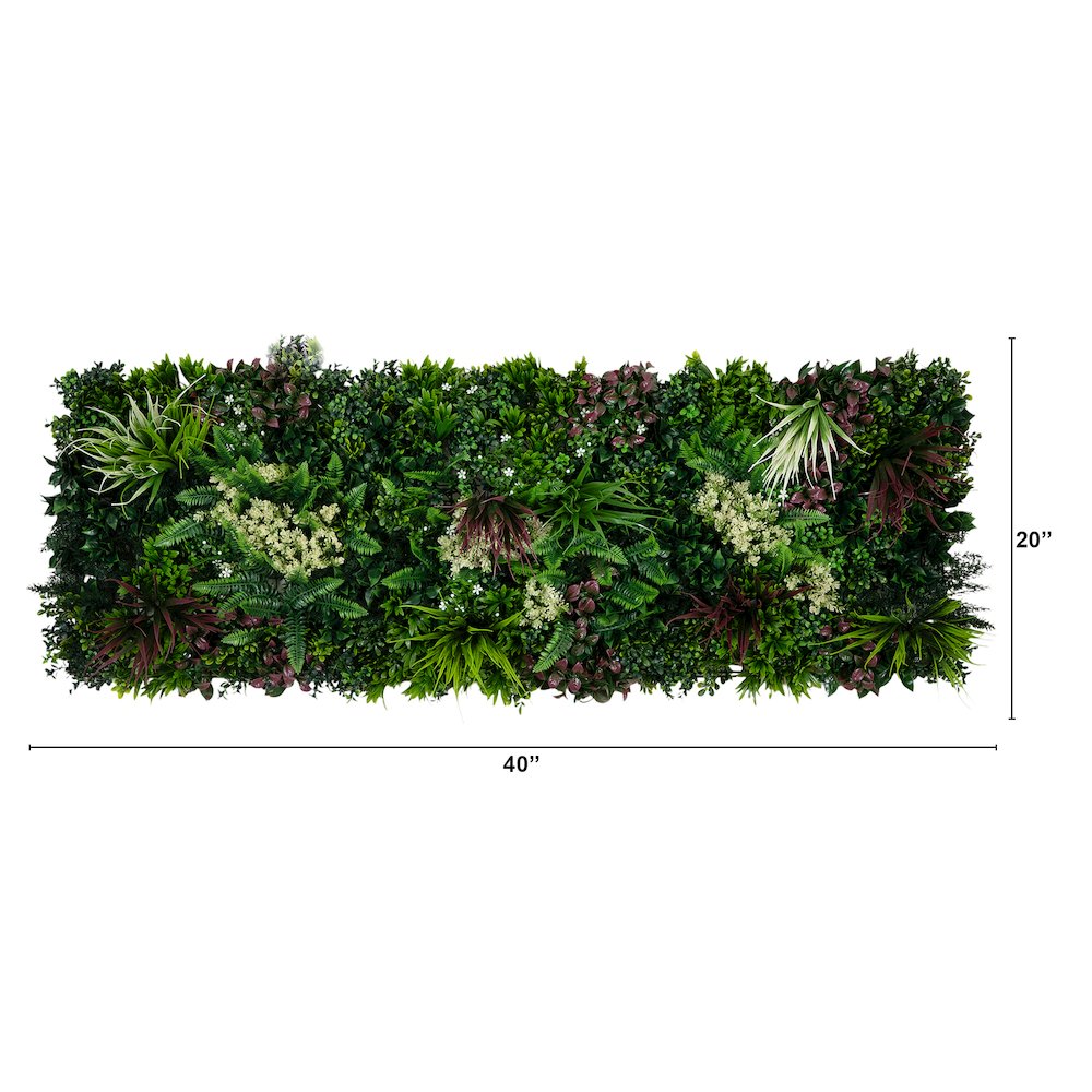 20in. x 20in. UV Resistant Corfu Island Artificial Living Wall Panels - Set of 3. Picture 2
