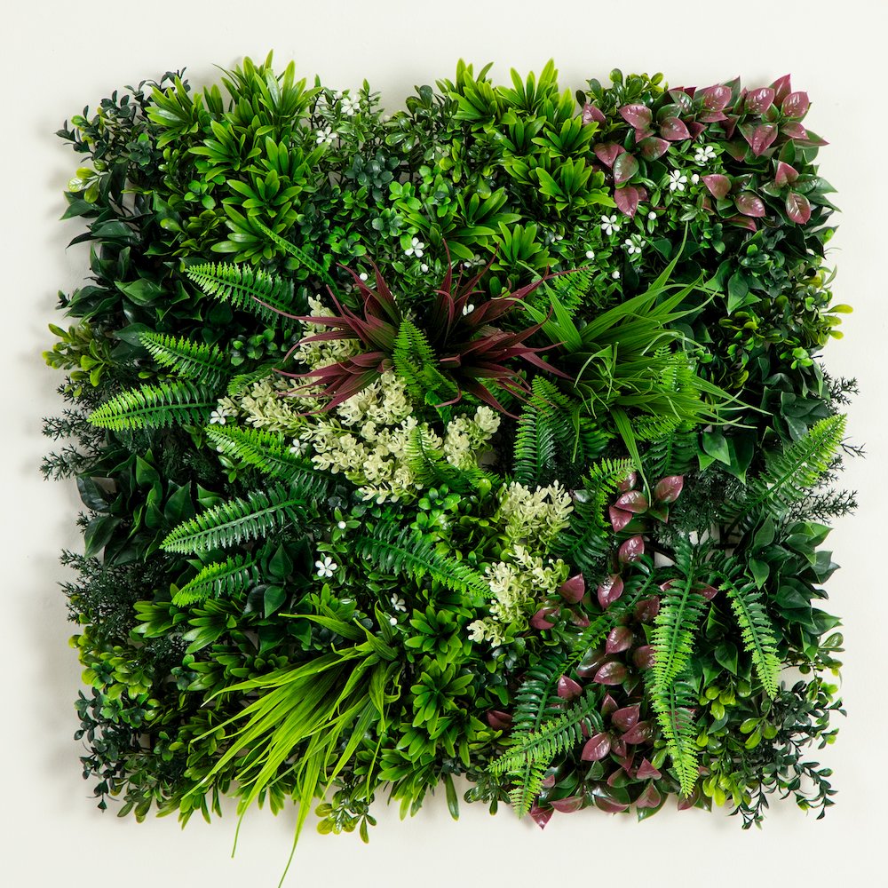 20in. x 20in. UV Resistant Corfu Island Artificial Living Wall Panels - Set of 3. Picture 3