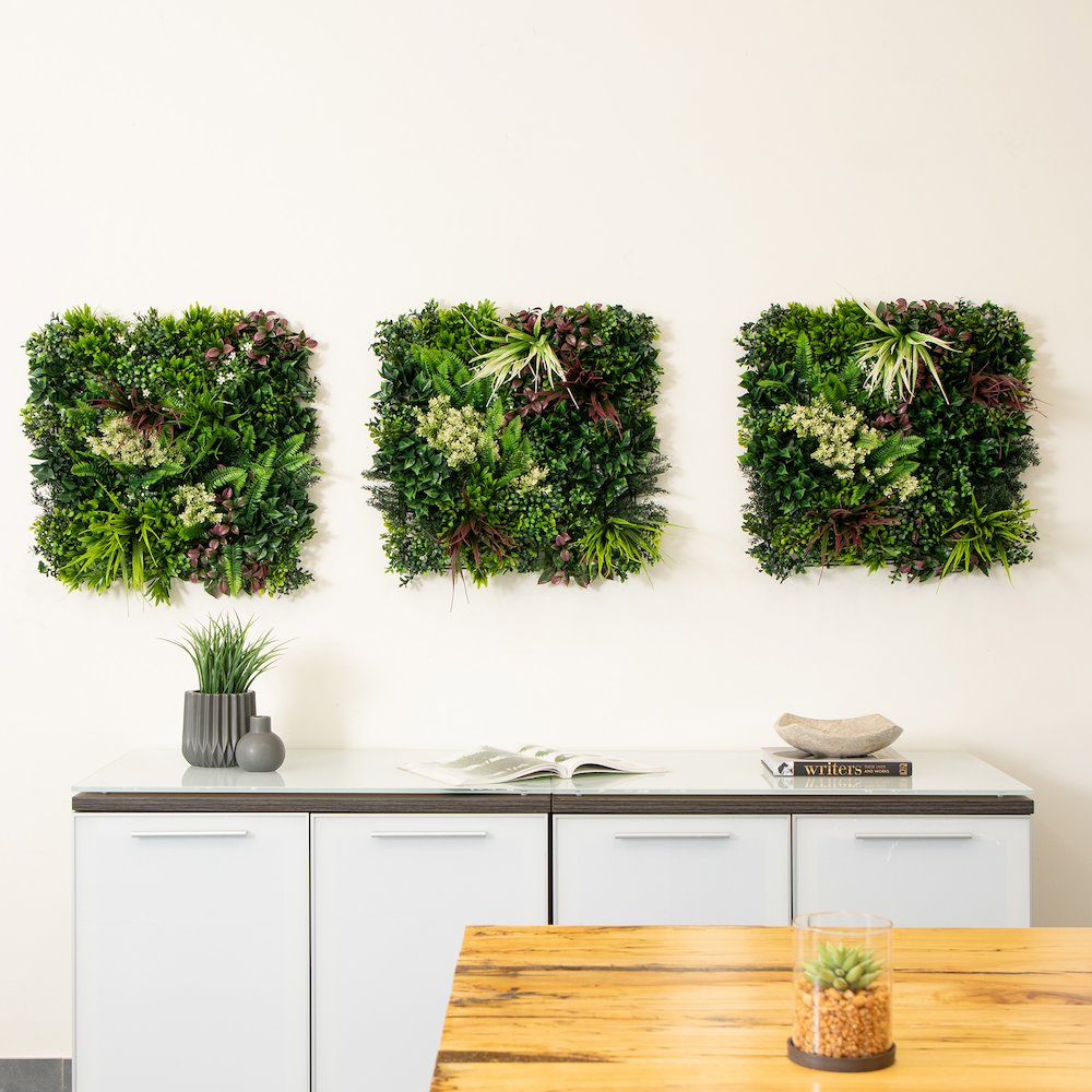 20in. x 20in. UV Resistant Corfu Island Artificial Living Wall Panels - Set of 3. Picture 8