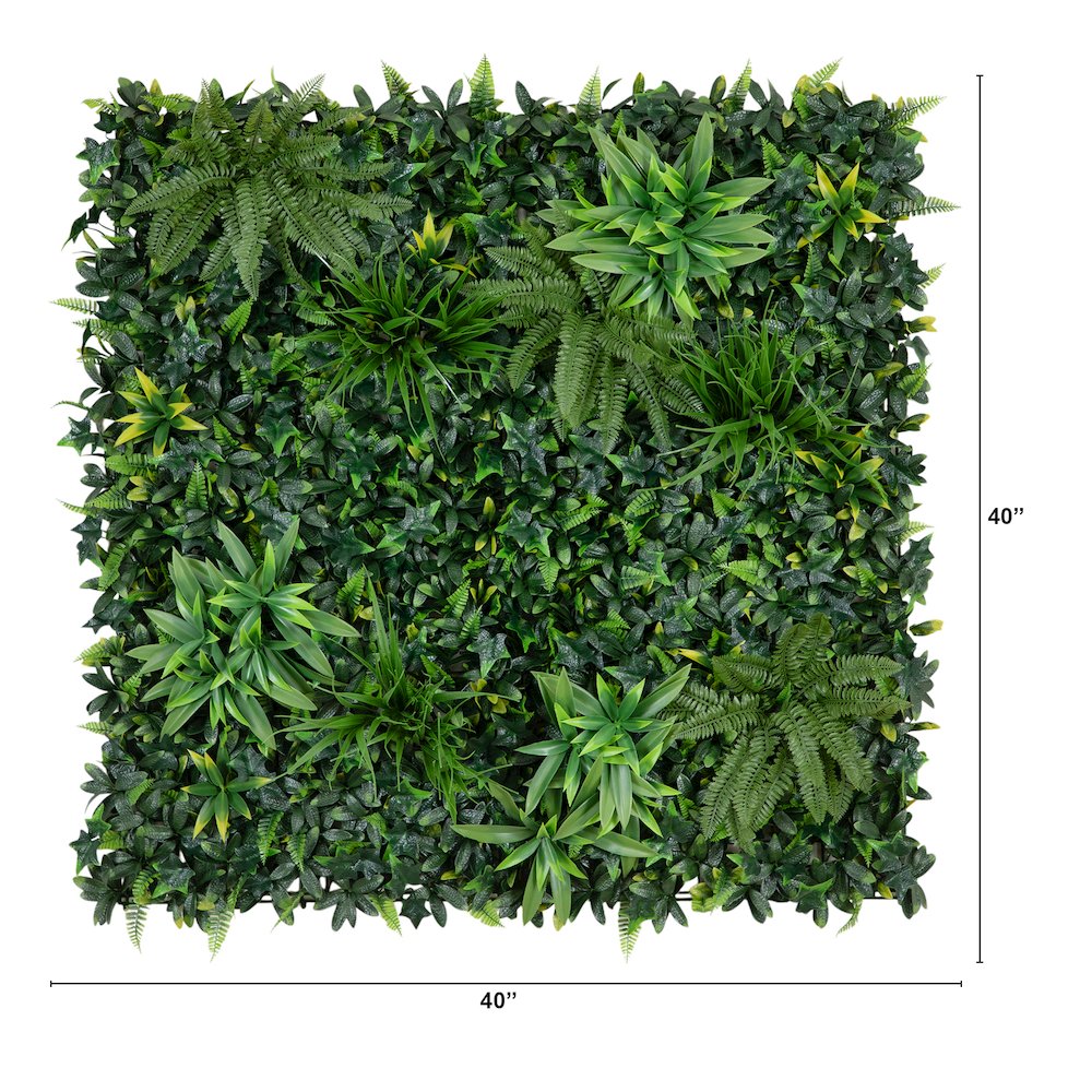 40in. x 40in. UV Resistant Andean Cloud Forest Artificial Living Wall Panel. Picture 2