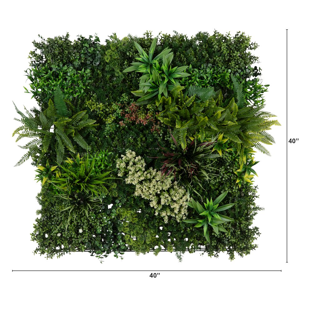 40in. x 40in. UV Resistant Amazon Rainforest Artificial Living Wall Panel. Picture 2