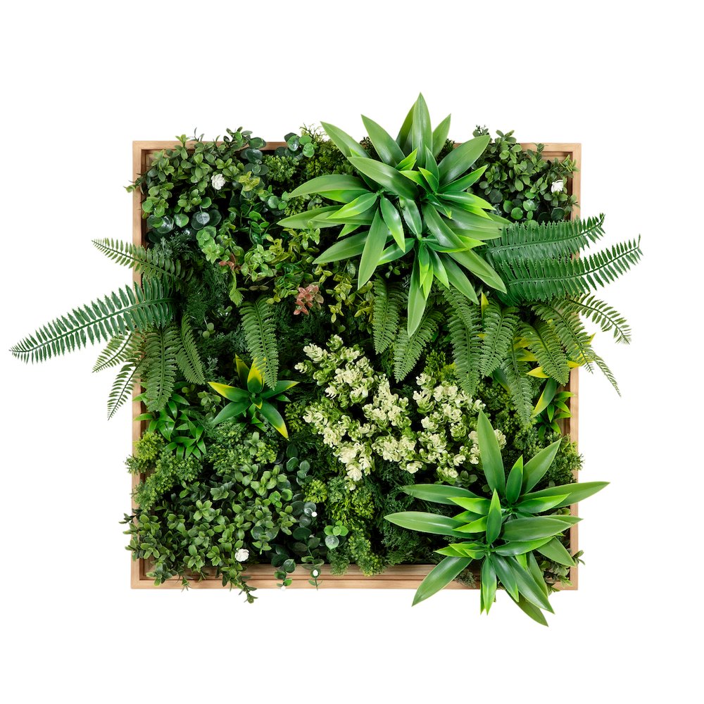 UV Resistant Queensland Rainforest Artificial Living Wall Art Panel. Picture 1