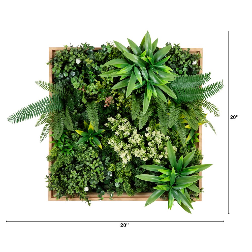 UV Resistant Queensland Rainforest Artificial Living Wall Art Panel. Picture 2