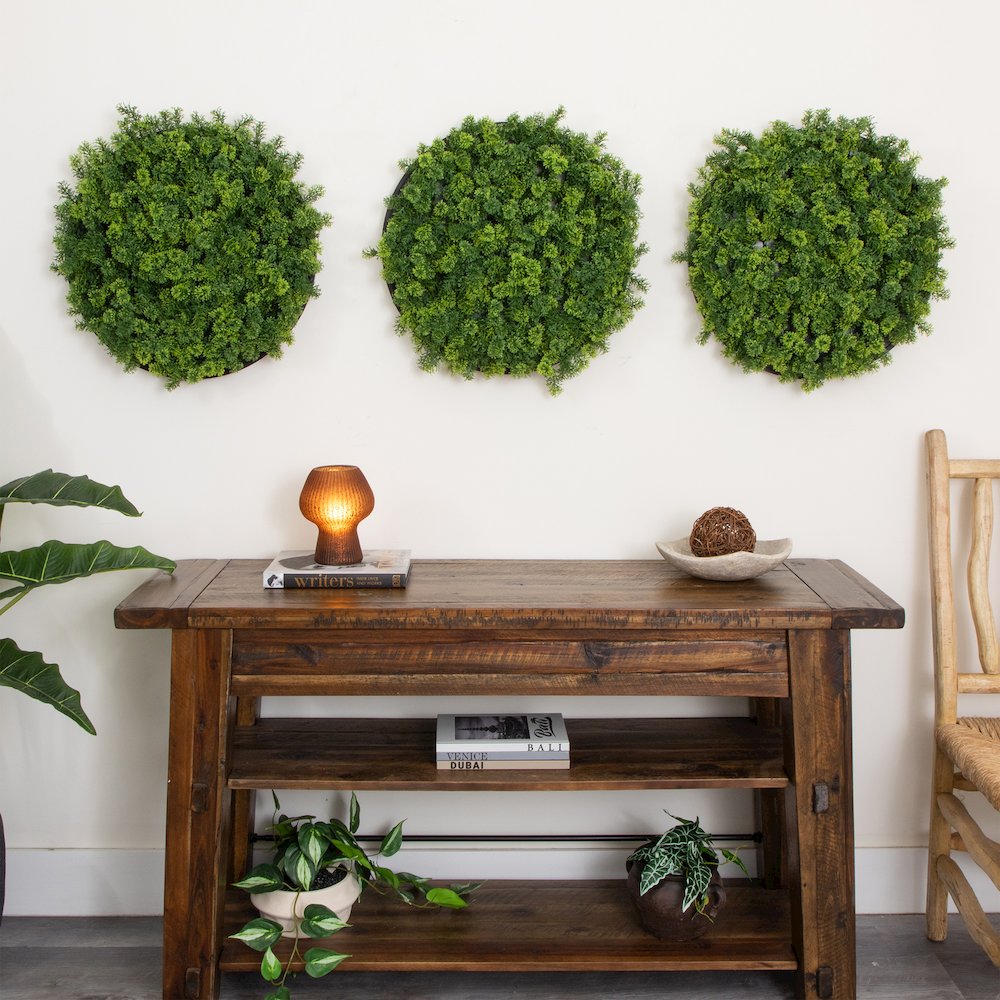 20in. UV Resistant Irish Green Meadow Artificial Living Wall Art Panel. Picture 6