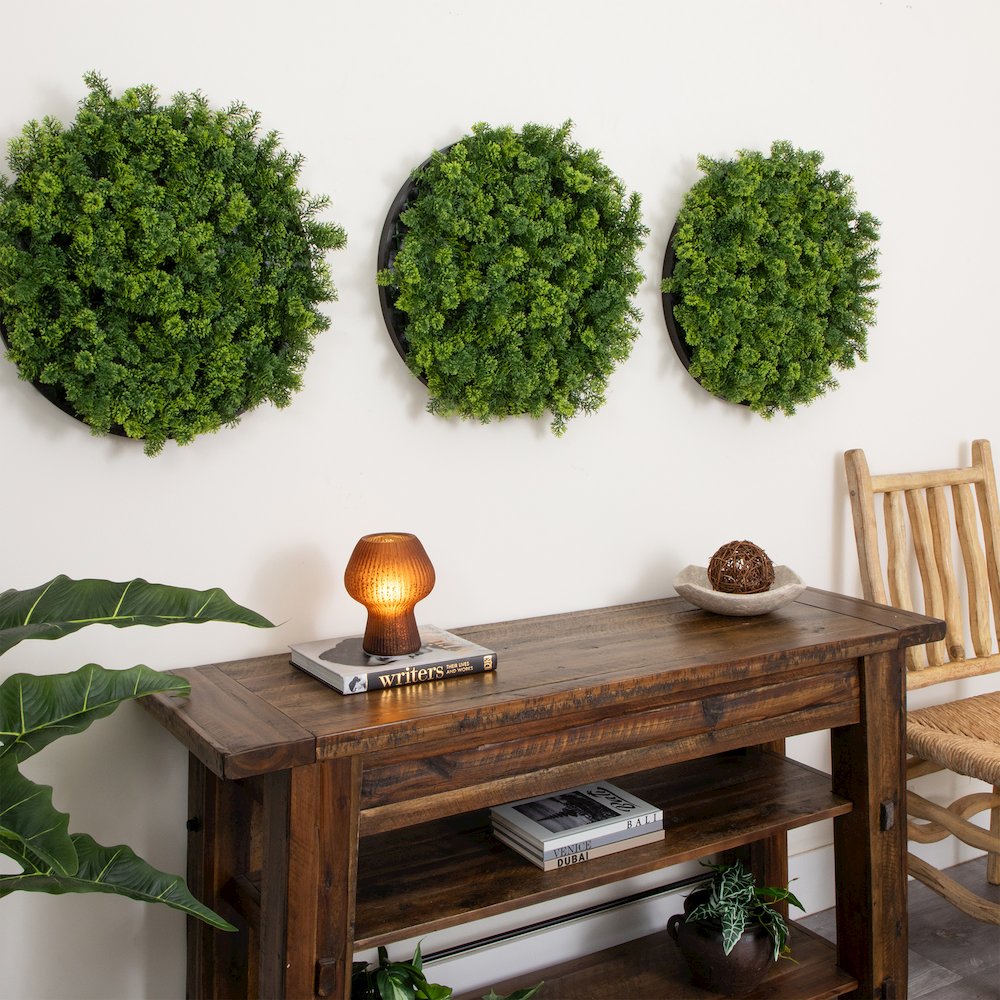 20in. UV Resistant Irish Green Meadow Artificial Living Wall Art Panel. Picture 7
