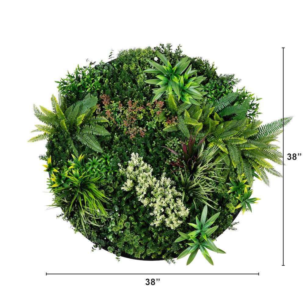 38in. UV Resistant Amazon Rainforest Artificial Living Wall Art Panel. Picture 2