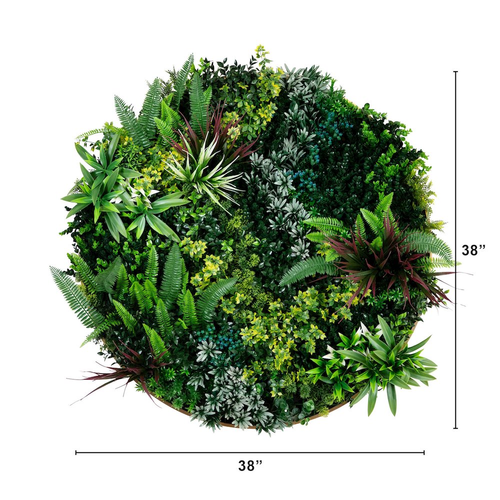 38in. UV Resistant Virgin Islands Artificial Living Wall Art Panel. Picture 2
