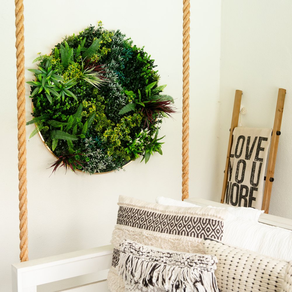 38in. UV Resistant Virgin Islands Artificial Living Wall Art Panel. Picture 8