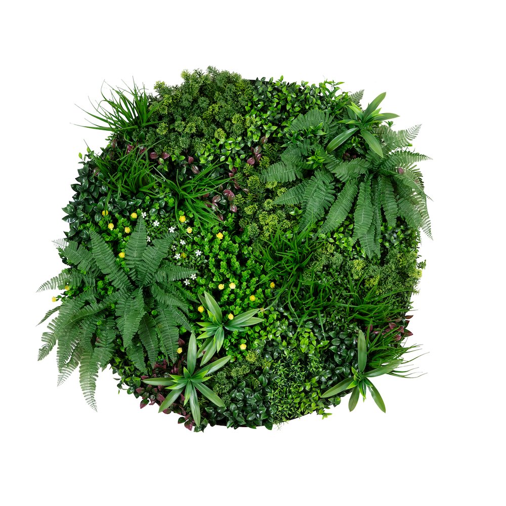 40in. UV Resistant Amalfi Coast Artificial Living Wall Art Panel. Picture 1
